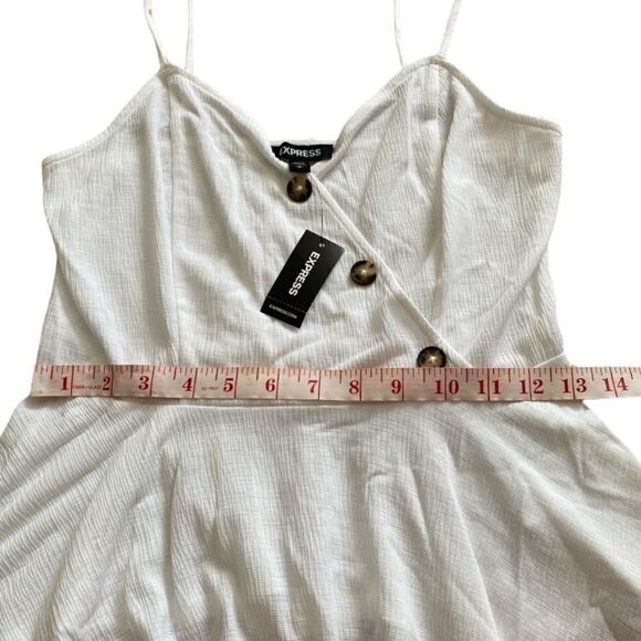 Express Women’s Peplum V Neck Tank Top Size Small NWT - Picture 7 of 10